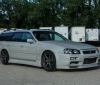 Nissan Stagea with a Skyline R34 front (1)