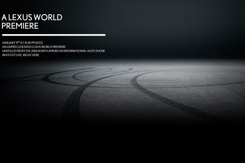 Lexus teases a new car that will be presented at Detroit Lexus teases a new car that will be presented at Detroit