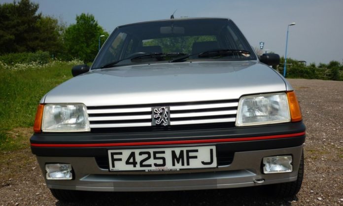 A 1989 Peugeot 205 GTI was sold at a record price
