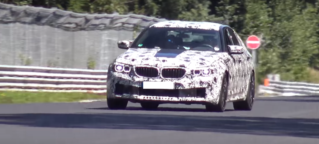 Spy video fo the BMW M5 F90 at Nurburgring