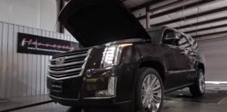 Cadillac Escalade HPE800 on the dyno Cadillac Escalade HPE800 on the dyno