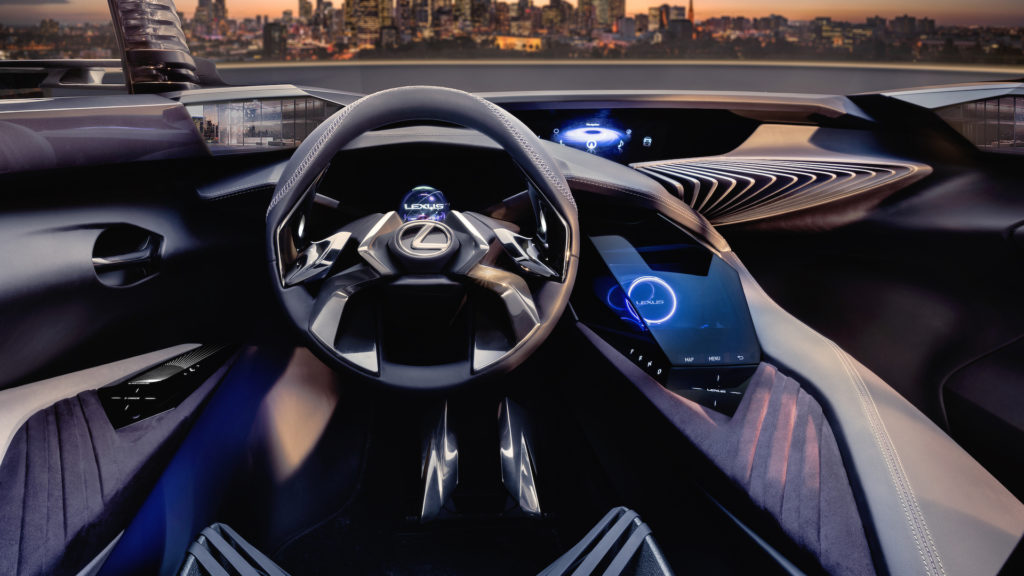 The interior of the Lexus UX Concept