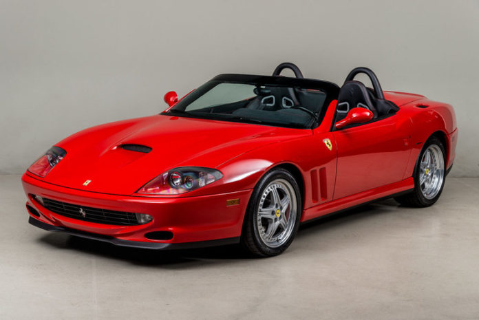 2001 Ferrari 550 Barchetta with only 1875 miles is up for sale