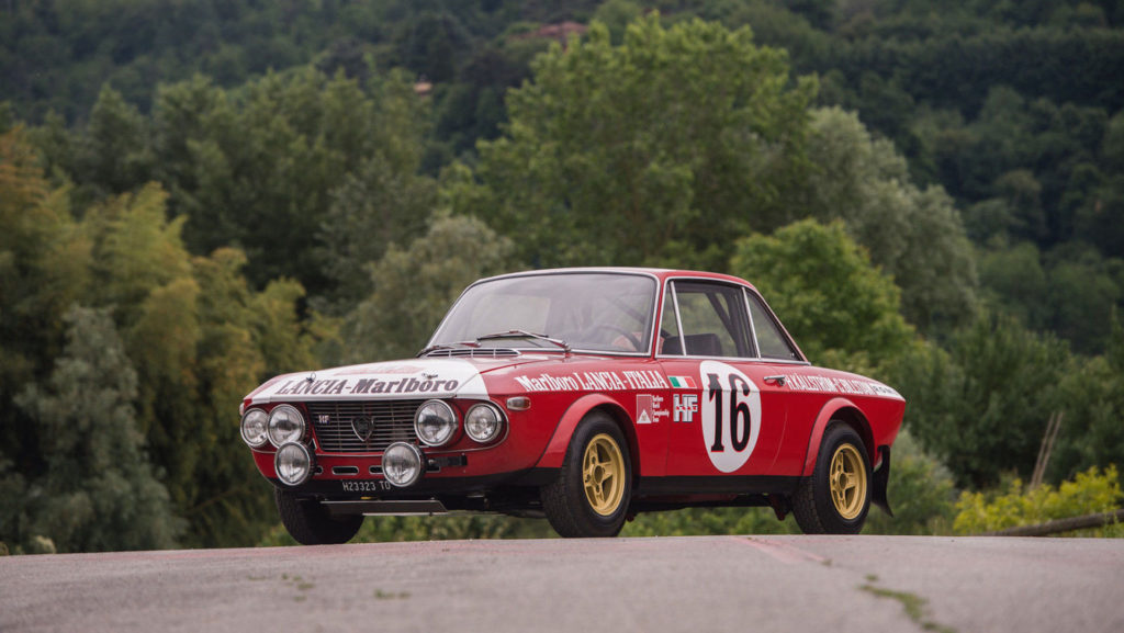 A racing 1970 Lancia Fulvia HF Fanalone is up for sale