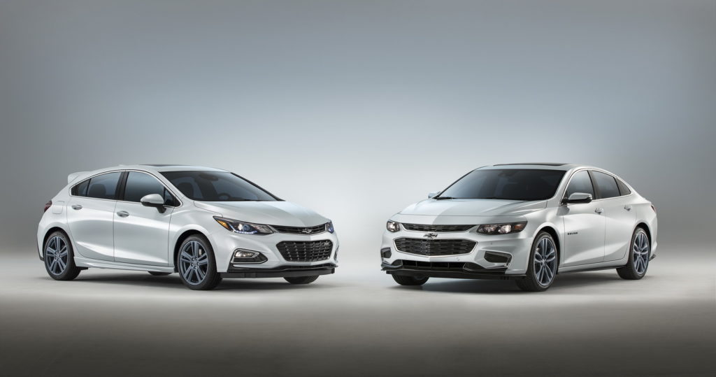Chevrolet Malibu and Cruze RS Blue Line concepts