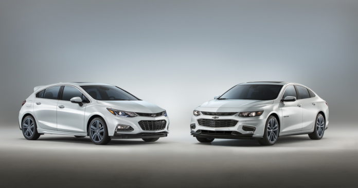 Chevrolet Malibu and Cruze RS Blue Line concepts