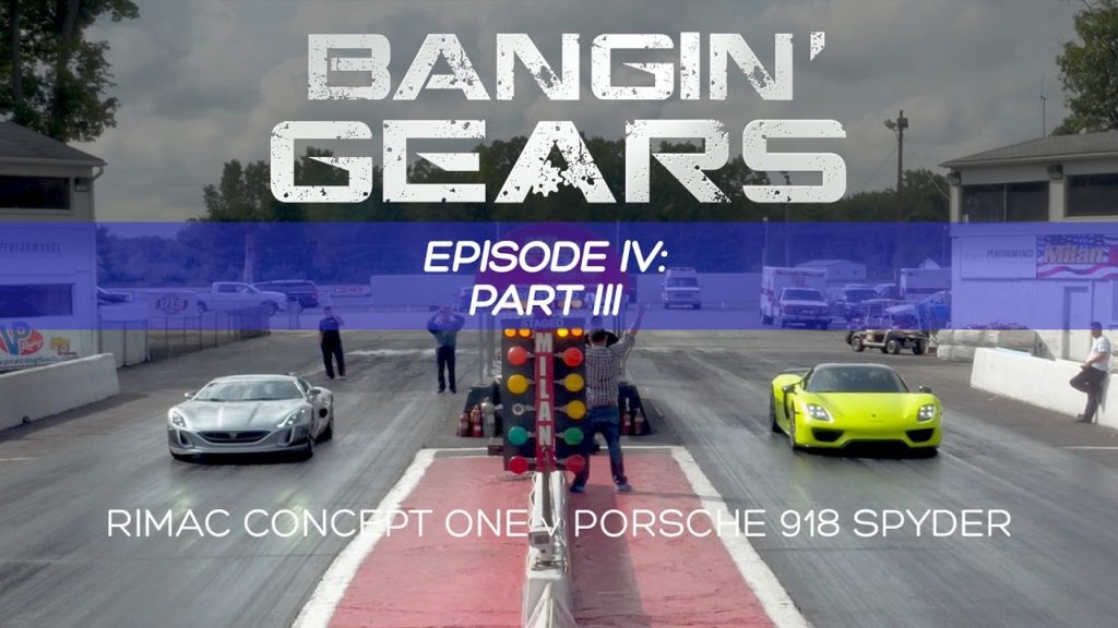 Rimac Concept One goes head to head with a Porsche 918 Spyder