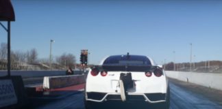 AMS has managed to do the quarter-mile in 7.14 seconds with their Nissan GT-R AMS has managed to do the quarter-mile in 7.14 seconds with their Nissan GT-R
