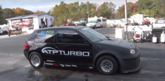 Modified Volkswagen Golf with 900 hp does the quarter-mile in 8.87 seconds Modified Volkswagen Golf with 900 hp does the quarter-mile in 8.87 seconds