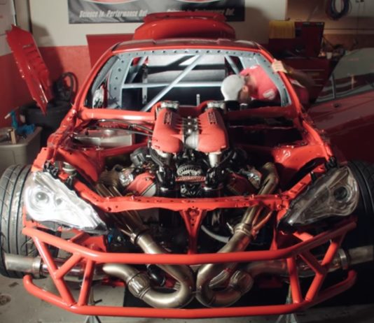Toyota GT86 with a Ferrari V8 engine Toyota GT86 with a Ferrari V8 engine