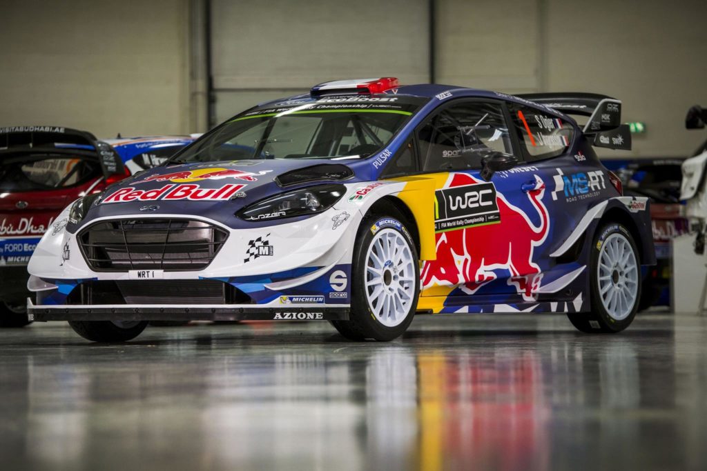 The livery of this year's Ford Fiesta WRC