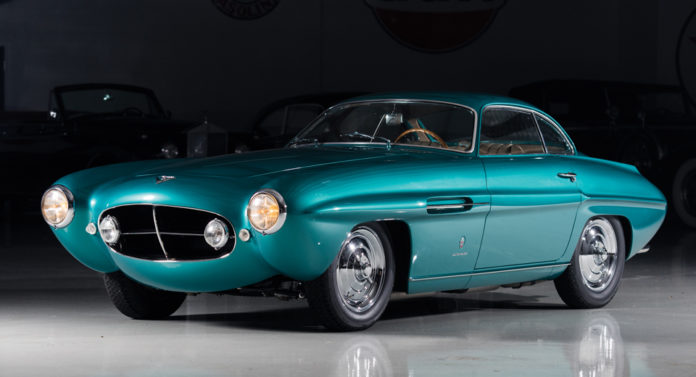 An extremely rare 1953 Fiat 8V Supersonic by Ghia is heading to auction