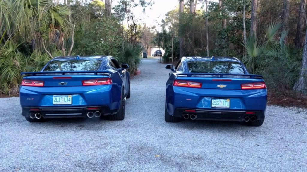 Chevrolet Camaro ZL1 vs Camaro SS in a rev battle