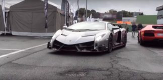Lamborghini Veneno on the track Lamborghini Veneno on the track