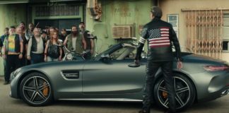 Mercedes AMG GT Roadster Super Bowl promo video