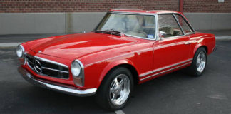 A 1965 Mercedes-Benz 230SL with a Corvette engine is up for sale A 1965 Mercedes-Benz 230SL with a Corvette engine is up for sale