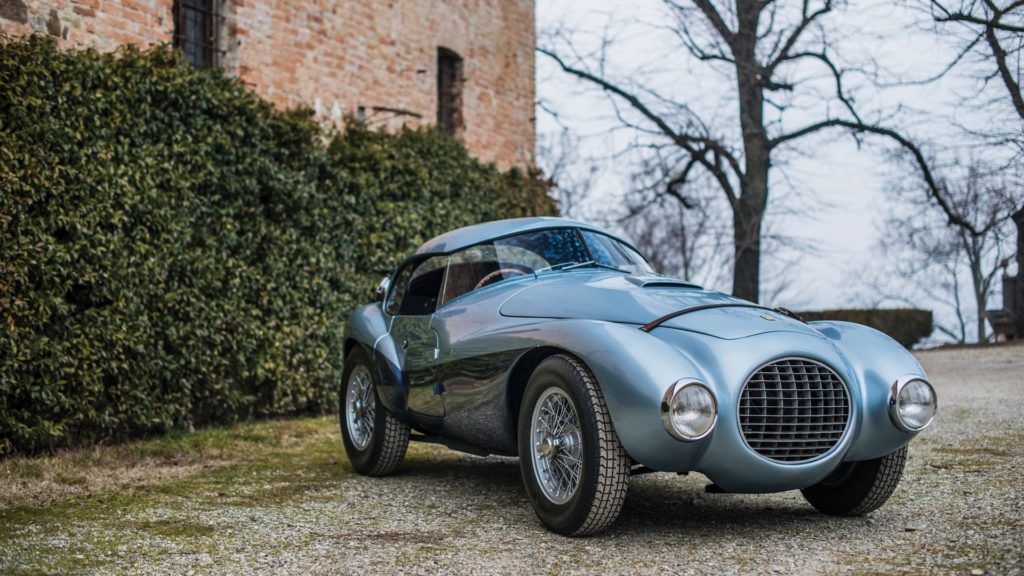 A one-off 1950 Ferrari 166 MM212 Export Uovo by Fontana is heading to auction