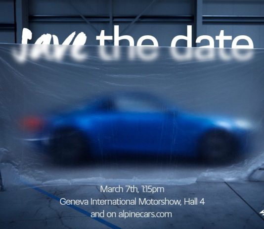 The Alpine A120 will be presented on 7 March The Alpine A120 will be presented on 7 March