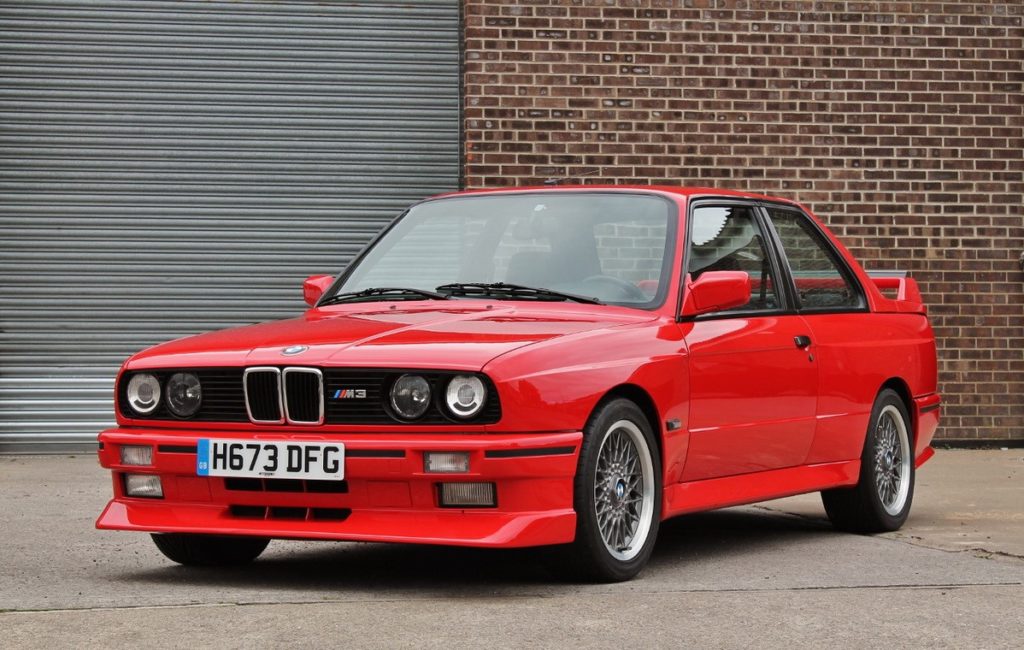 A red BMW M3 E30 is heading to auction