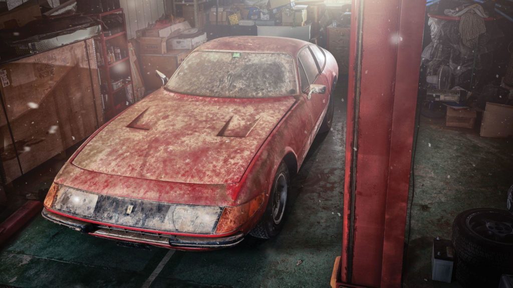 An exremely rare Ferrari 365 GTB4 Daytona Berlinetta Alloy by Scaglietti is heading to acution