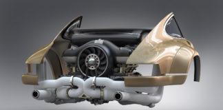 Singer presented a new air cooled boxer engine with 500 hp