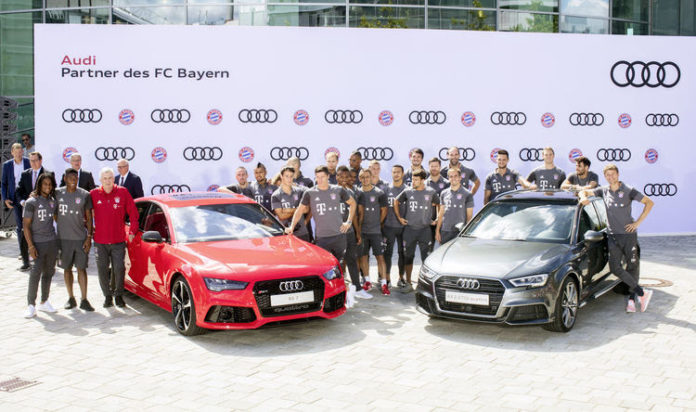 FC Bayern players have received their new Audi cars