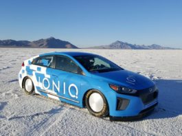The Hyundai Ioniq Hybrid has broken a record at Bonneville Salt Flats The Hyundai Ioniq Hybrid has broken a record at Bonneville Salt Flats