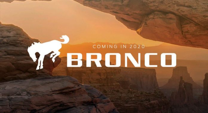 Ford will release the new Bronco in 2020