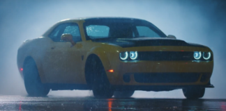 Dodge Challenger SRT Demon drifting in a promo video Dodge Challenger SRT Demon